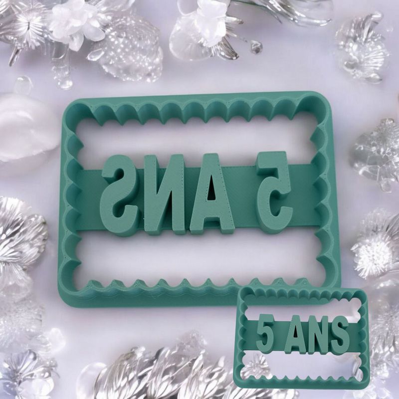 Emporte pièce Biscuit Anniversaire 5 ans 🎂