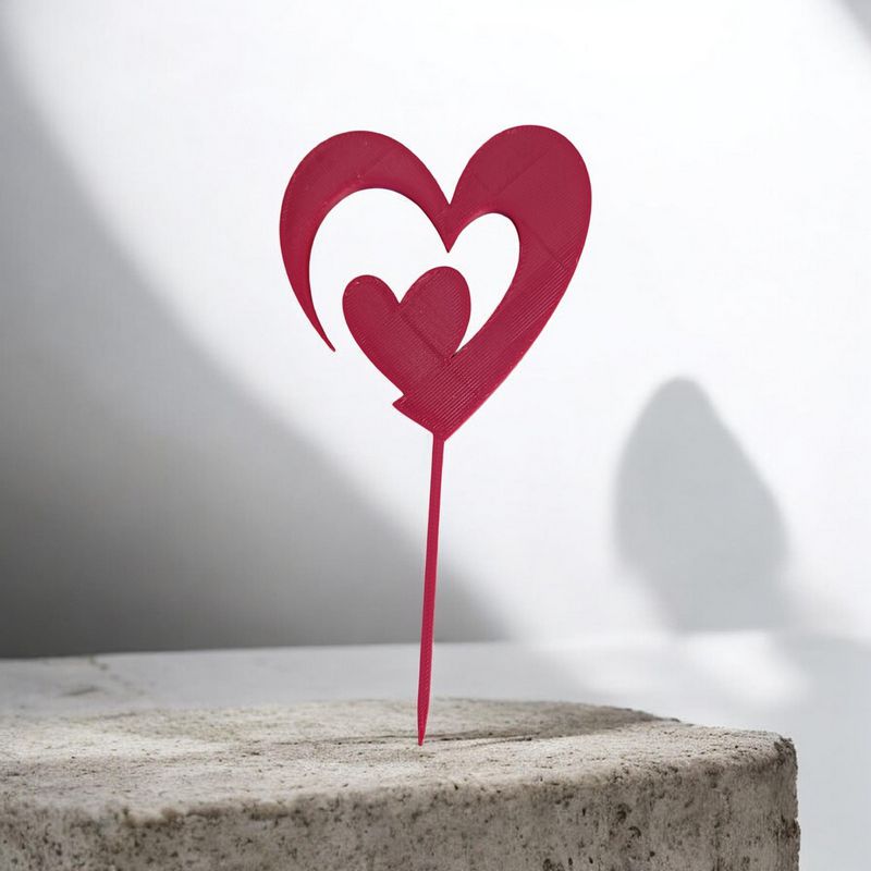 Cake Topper Coeur ❤️