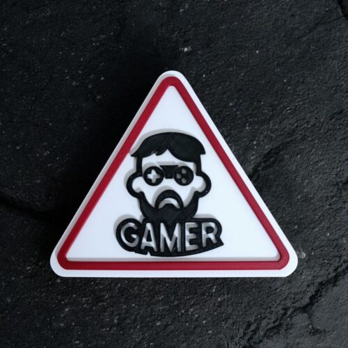 Panneau 3D ⚠ Attention GAMER | Le Monde du 3D