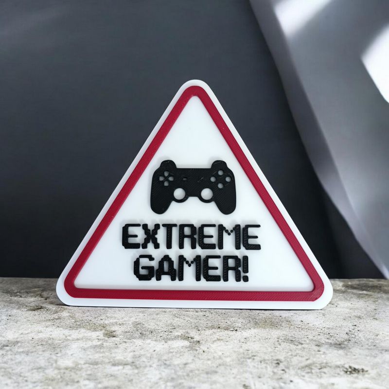 Panneau 3D ⚠ Attention Extreme GAMER