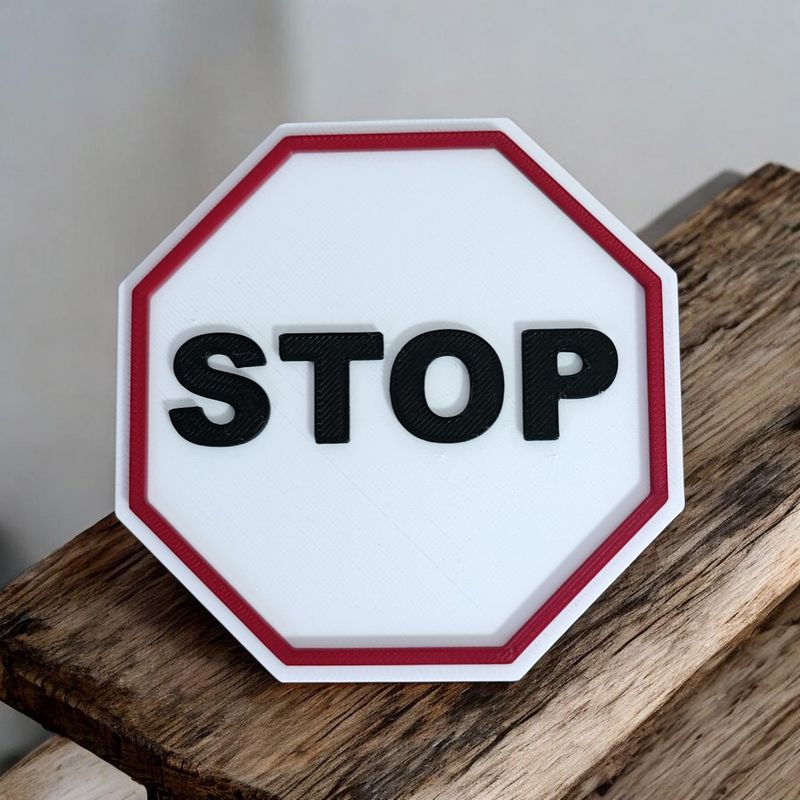 Panneau 3D STOP
