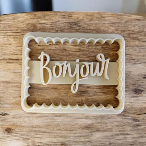 Emporte Pièce Biscuit Bonjour | Le Monde du 3D