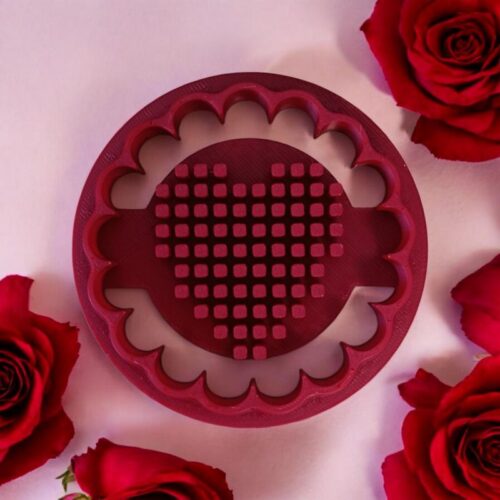 Emporte Pièce Biscuit Coeur Pixel | Le Monde du 3D
