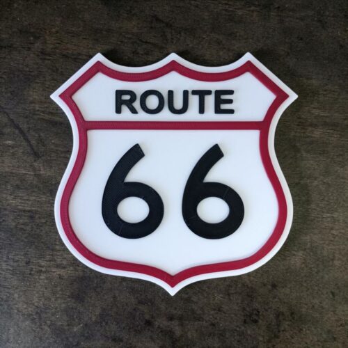 Panneau 3D Route 66 | Le Monde du 3D