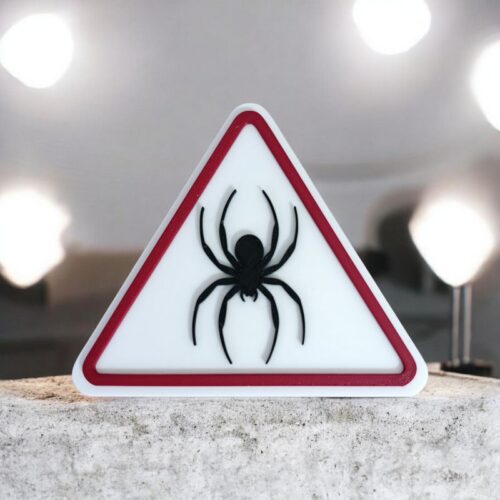 Panneau 3D ⚠ Attention Araignée 🕷️ | Le Monde du 3D