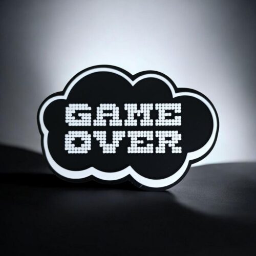 Panneau 3D GAME OVER | Le Monde du 3D