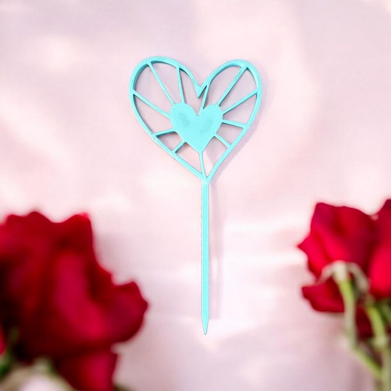 Cake Topper Coeur 💖 | Le Monde du 3D