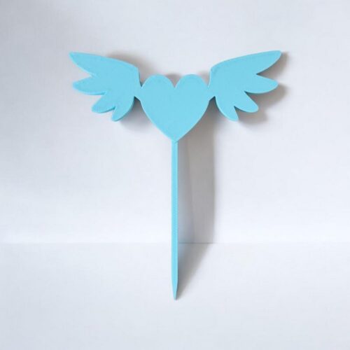 Cake Topper Coeur ❤️ ailé | Le Monde du 3D