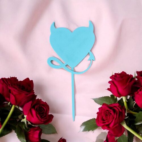 Cake Topper Coeur❤️ Diable | Le Monde du 3D