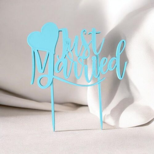 Cake Topper Just Married | Le Monde du 3D