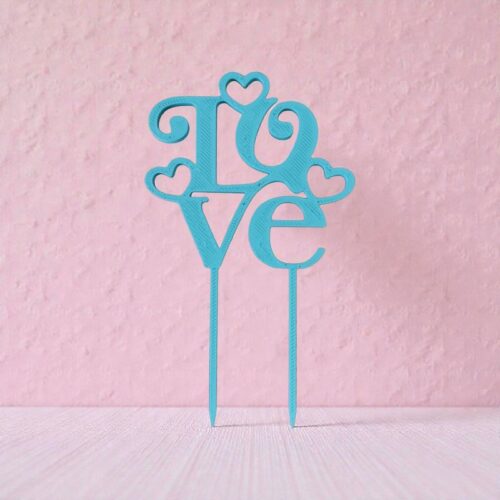 Cake Topper Love 💖 | Le Monde du 3D