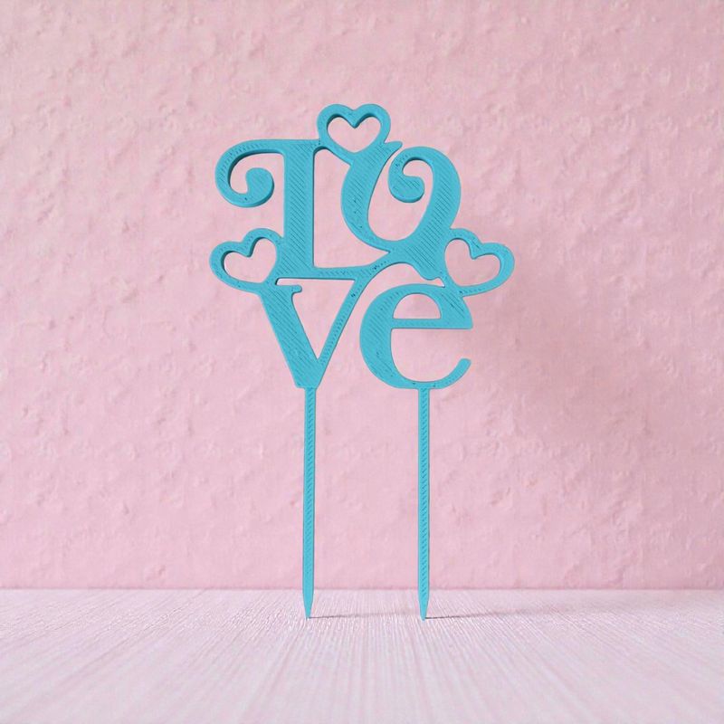 Cake Topper Love | Le Monde du 3D