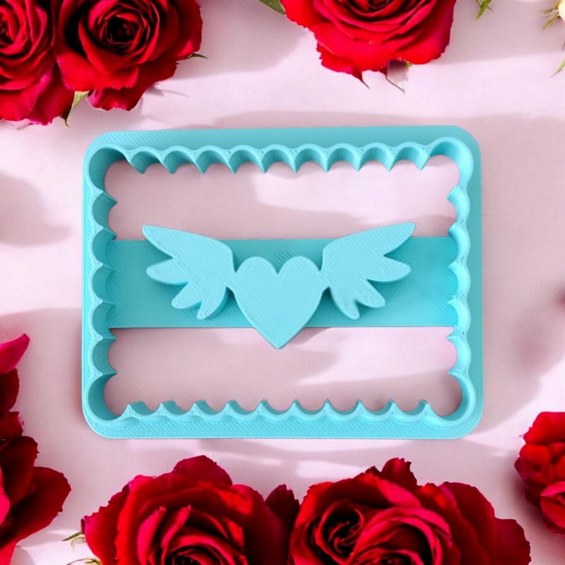Emporte Pièce Biscuit Coeur ailé | Le Monde du 3D