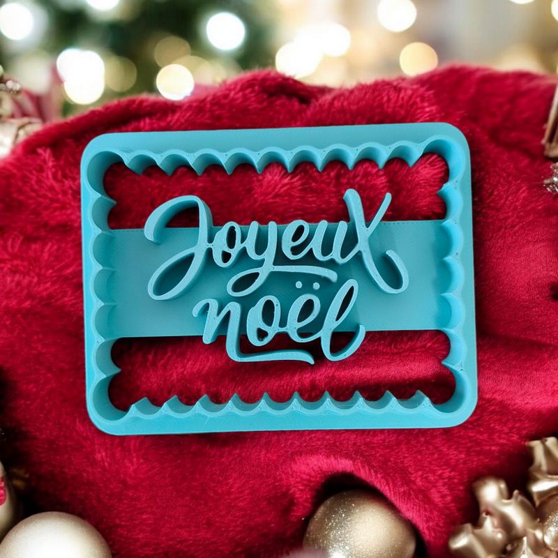 Emporte Pièce Biscuit Joyeux Noël | Le Monde du 3D
