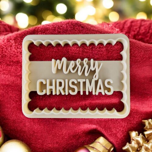 Emporte Pièce Biscuit Merry Christmas | Le Monde du 3D