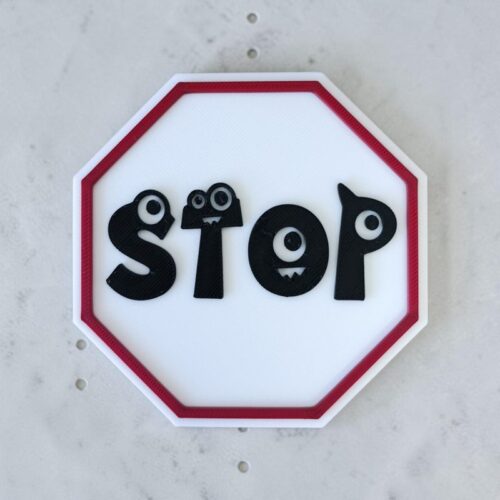Panneau 3D STOP | Le Monde du 3D