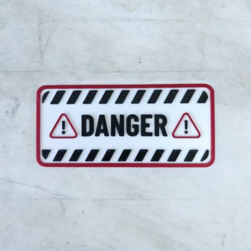 Panneau 3D Attention Danger | Le Monde du 3D