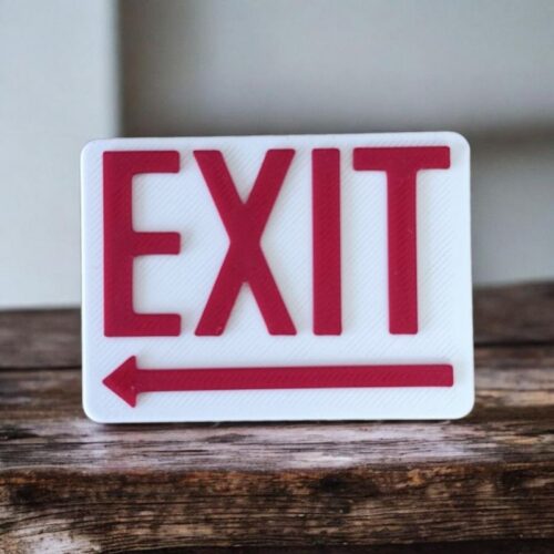Panneau 3D Exit | Le Monde du 3D
