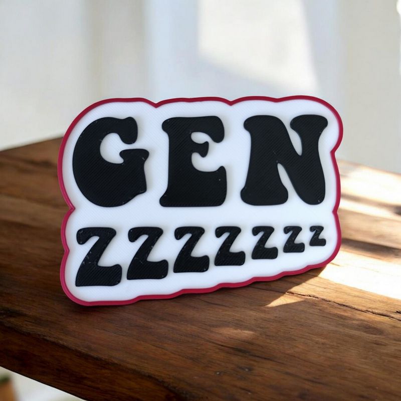 Panneau 3D Gen z | Le Monde du 3D