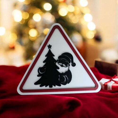 Panneau 3D ⚠ Père Noël 🎅 | Le Monde du 3D