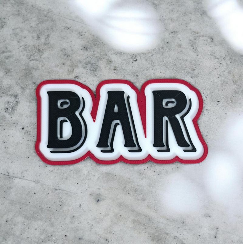 Panneau 3D Bar | Le Monde du 3D