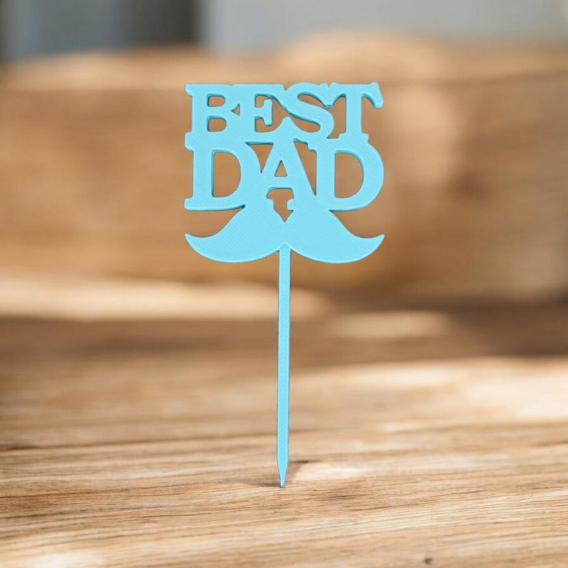 Cake Topper Best DAD | Le Monde du 3D