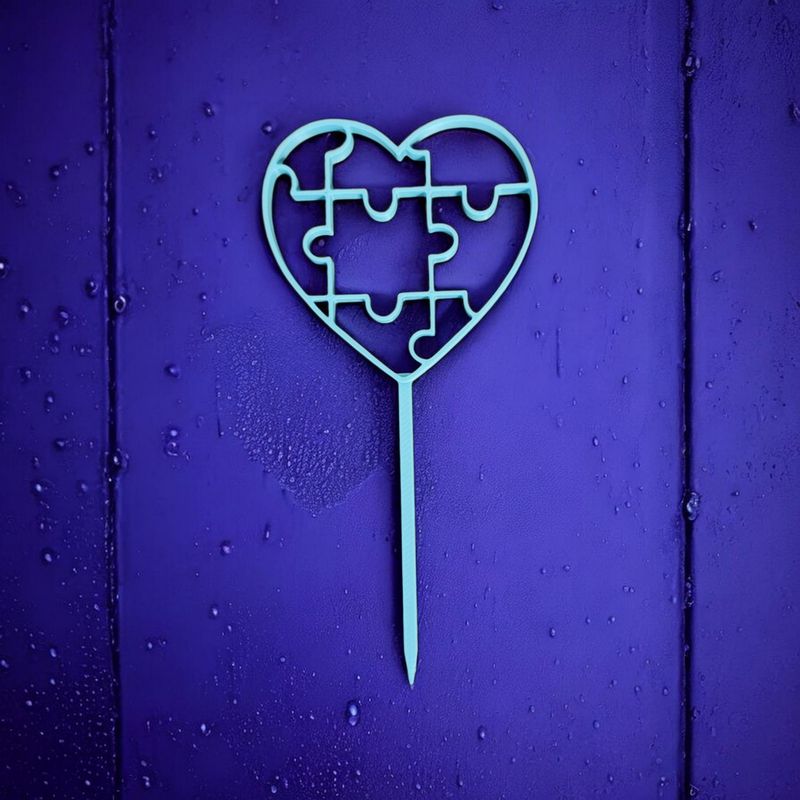 Cake Topper Coeur Puzzle 🧩❤️ | Le Monde du 3D