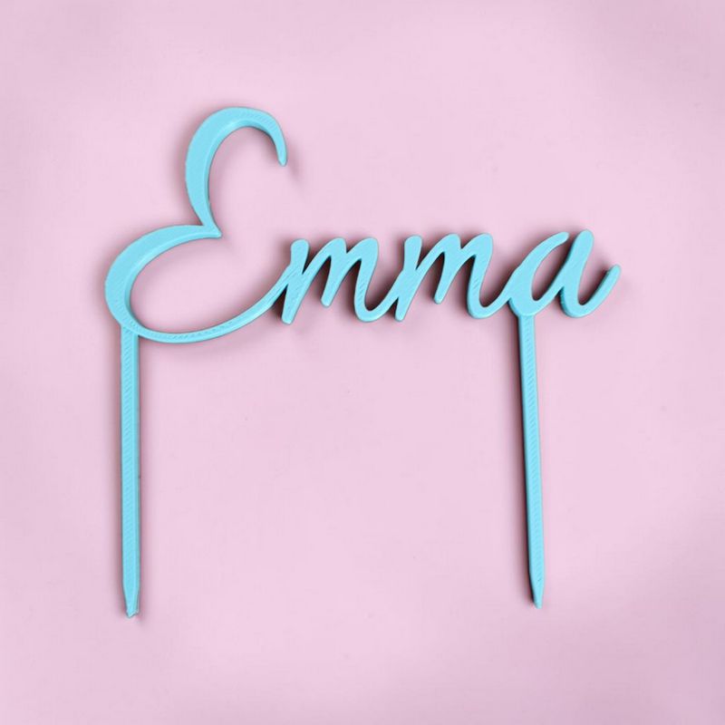 Cake Topper Prénom Emma | Le Monde du 3D