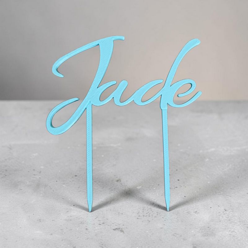 Cake Topper Prénom Jade | Le Monde du 3D