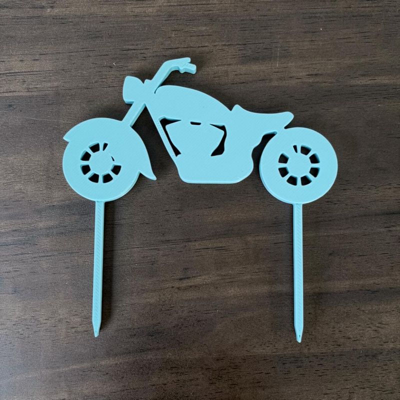 Cake Topper Coeur Moto | Le Monde du 3D