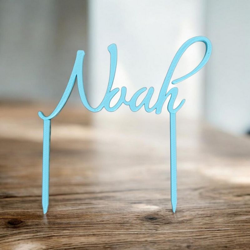 Cake Topper Prénom Noah | Le Monde du 3D