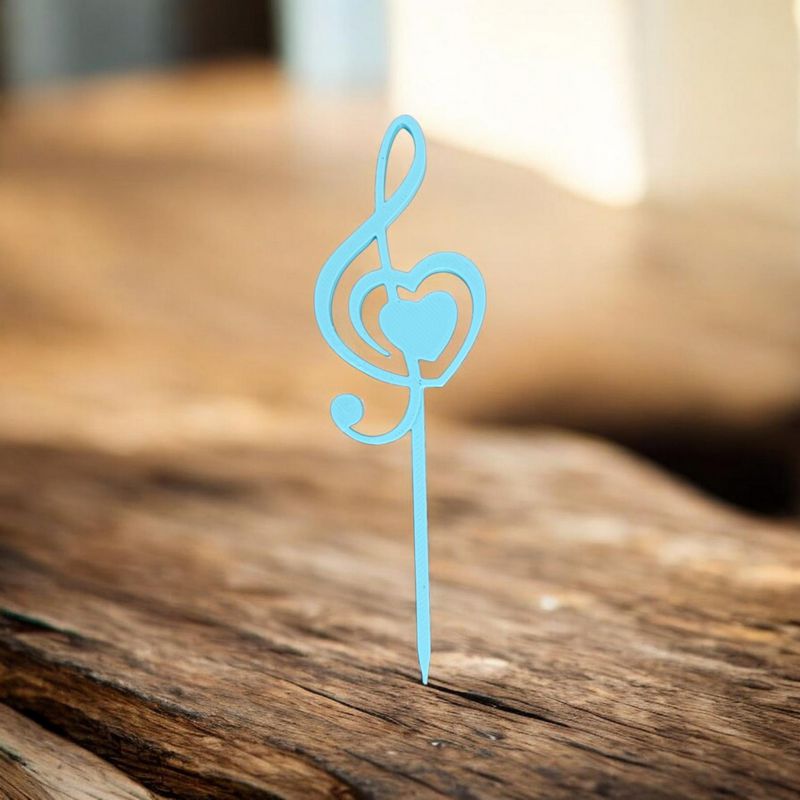 Cake Topper Note de Musique 💖 | Le Monde du 3D