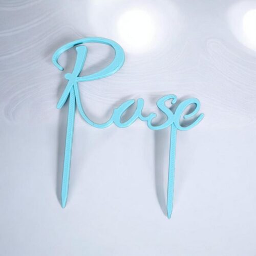 Cake Topper Prénom Rose | Le Monde du 3D