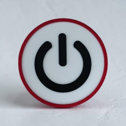 Déco 3D Bouton ON OFF | Le Monde du 3D