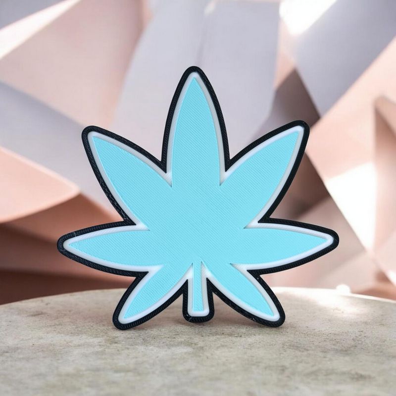 Déco 3D Feuille Cannabis | Le Monde du 3D