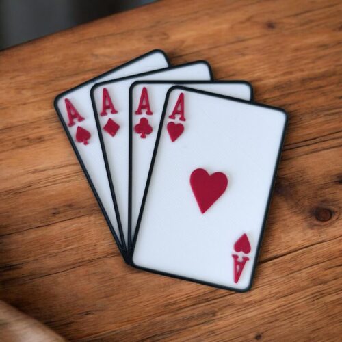 Déco 3D Jeux de cartes AS ♠️♥️♣️♦️ | Le Monde du 3D