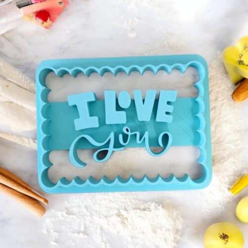 Emporte Pièce Biscuit I LOVE YOU ❤️ | Le Monde du 3D