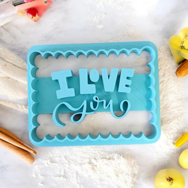 Emporte Pièce Biscuit I LOVE YOU ❤️ | Le Monde du 3D