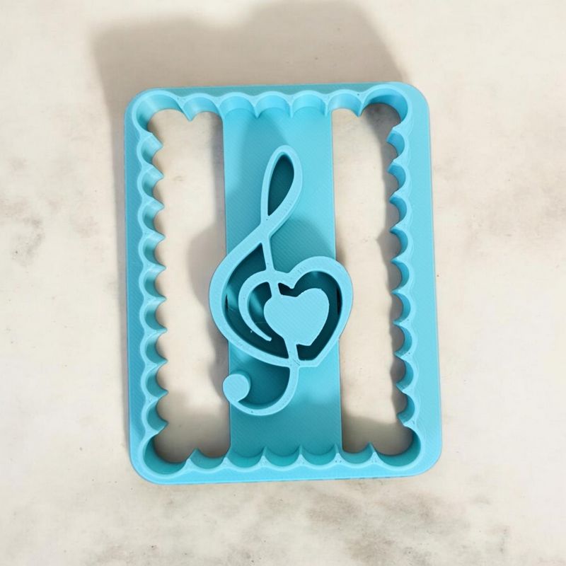 Emporte Pièce Biscuit Note de Musique Coeur 🎶💕 | Le Monde du 3D