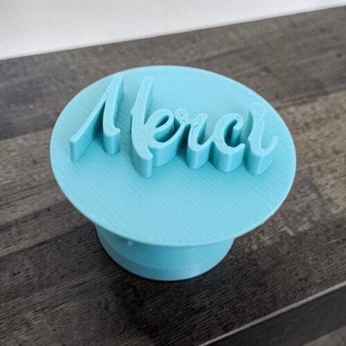 Tampon Pâtisserie Merci | Le Monde du 3D