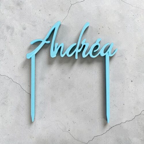 Cake Topper Prénom André | Le Monde du 3D