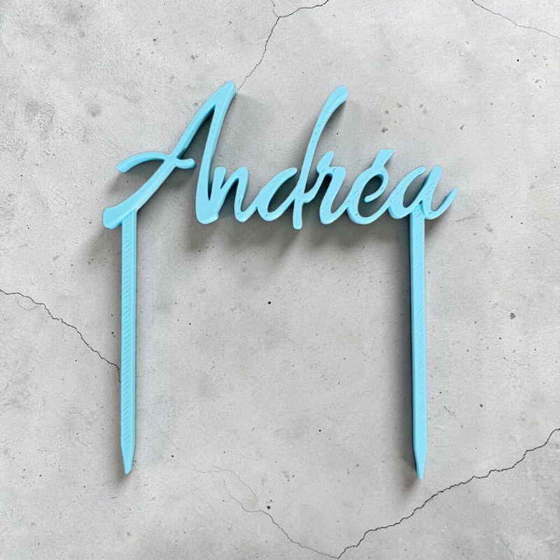 Cake Topper Prénom André | Le Monde du 3D