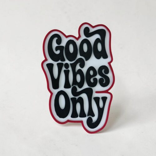 Déco 3D Good Vibes Only | Le Monde du 3D
