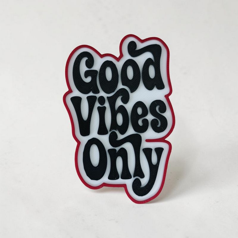 Déco 3D Good Vibes Only | Le Monde du 3D