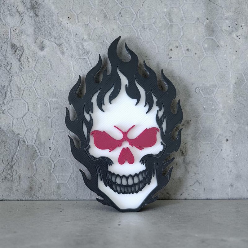 Déco 3D Tête de Mort | Le Monde du 3D