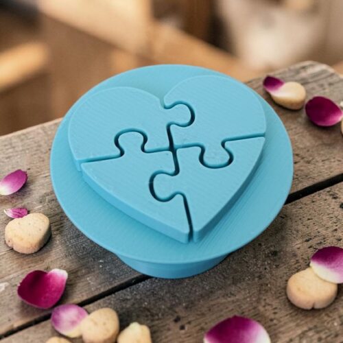 Tampon Pâtisserie Coeur Puzzle ❤️🧩 | Le Monde du 3D