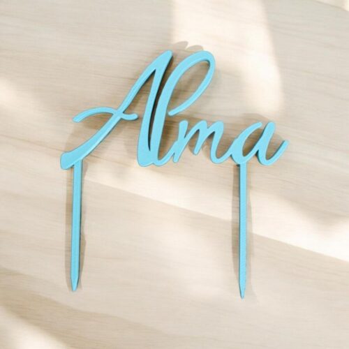 Cake Topper Prénom Alma | Le Monde du 3D