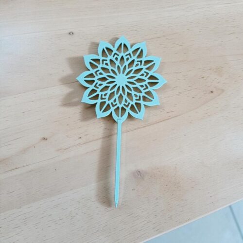 Cake Topper Fleur | Le Monde du 3D