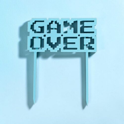 Cake Topper GAME OVER | Le Monde du 3D