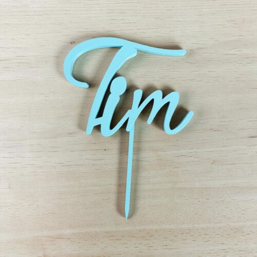 Cake Topper Prénom Tim | Le Monde du 3D